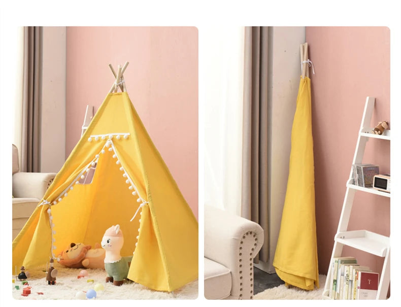 Kids Teepee Tent with LED Lights