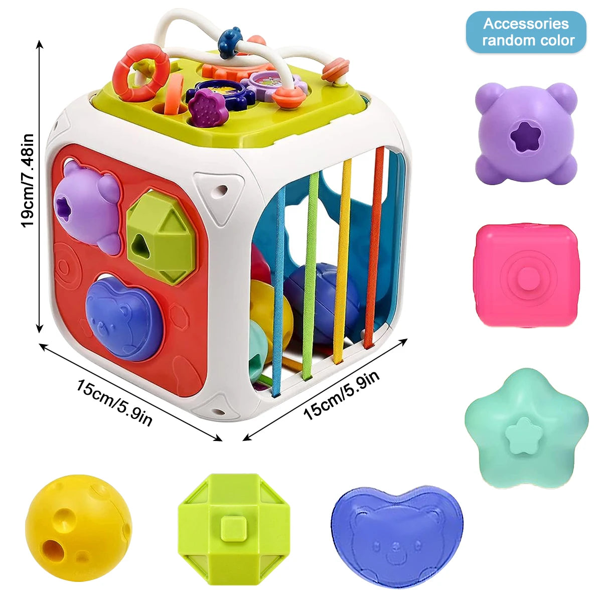 Montessori Baby Toy: Colorful Shape Sorting Game