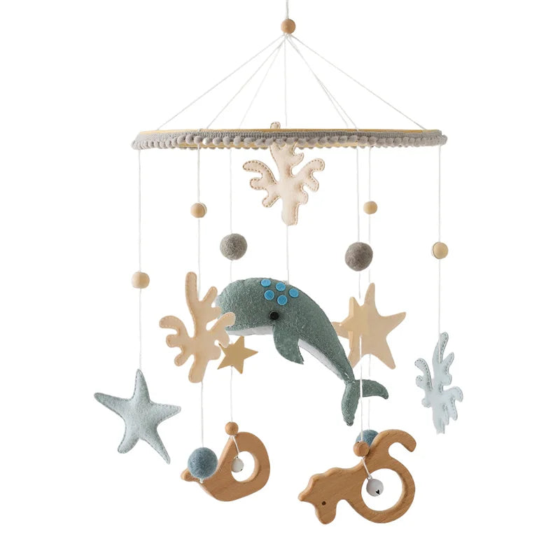 Wooden Baby Crib Mobile