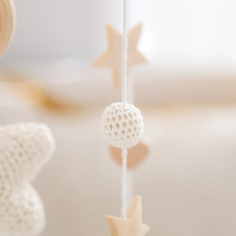 Wooden Baby Crib Mobile