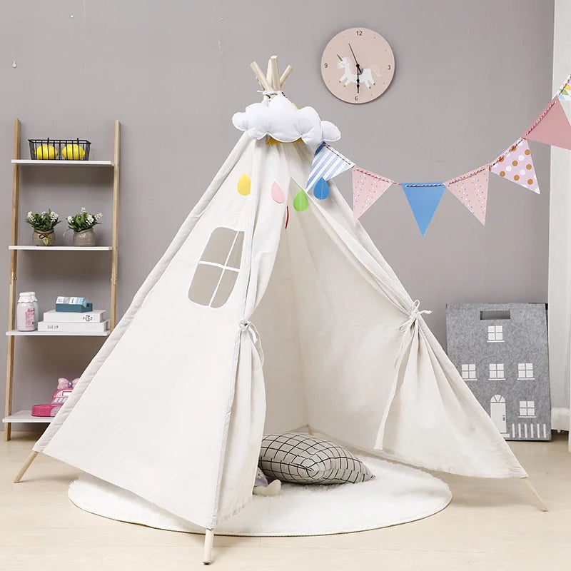 Kids Teepee Tent with LED Lights