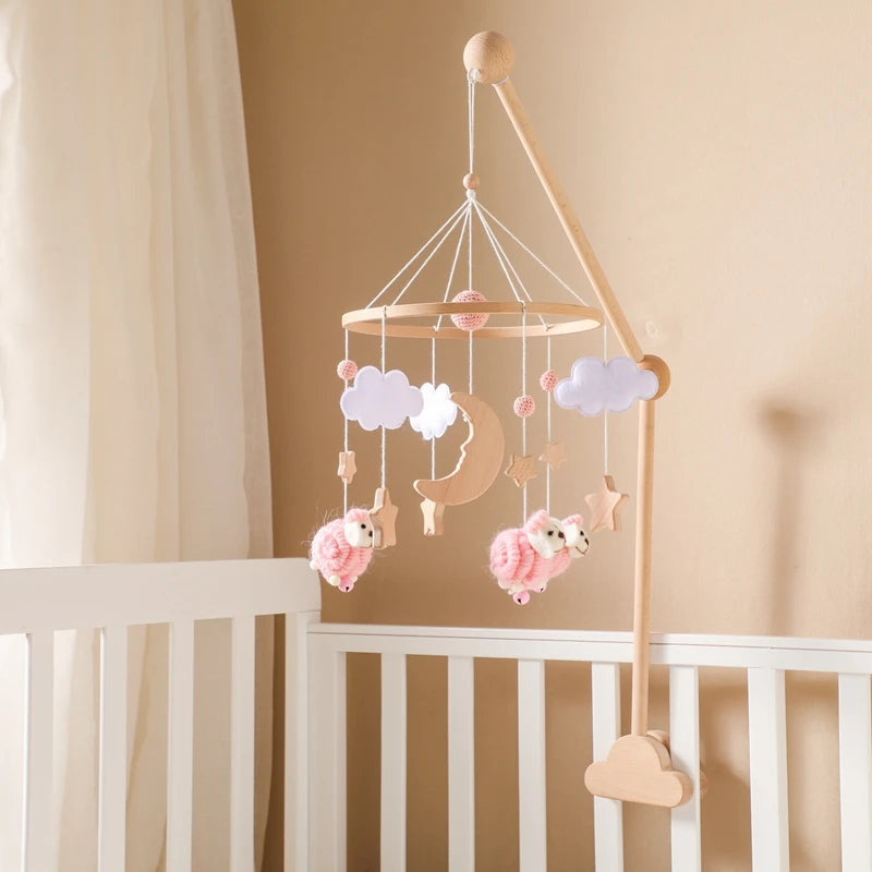 Wooden Baby Crib Mobile