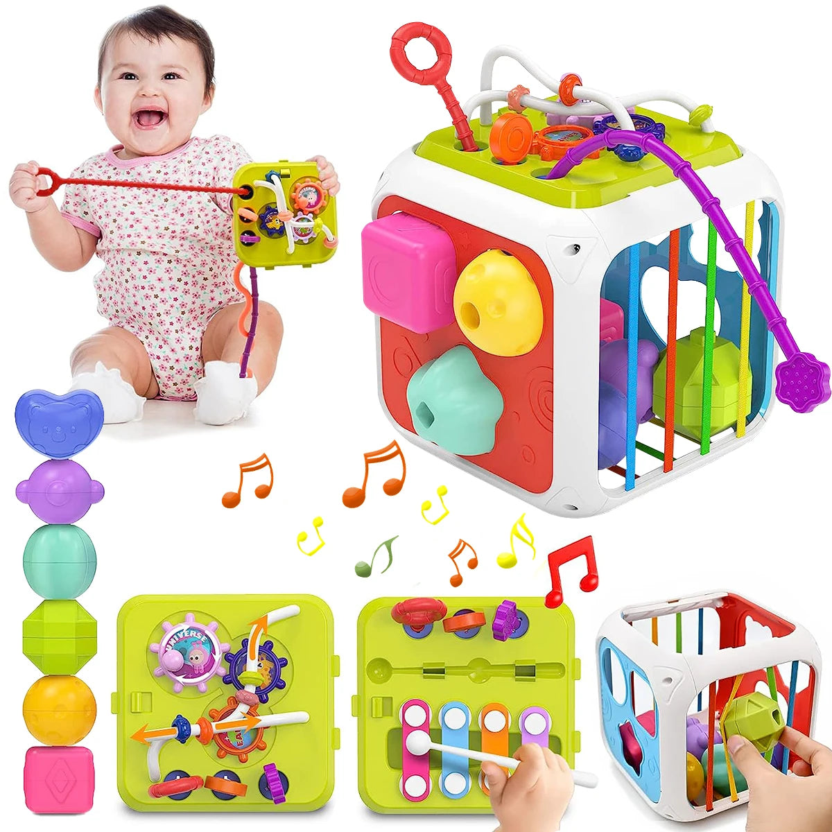 Montessori Baby Toy: Colorful Shape Sorting Game