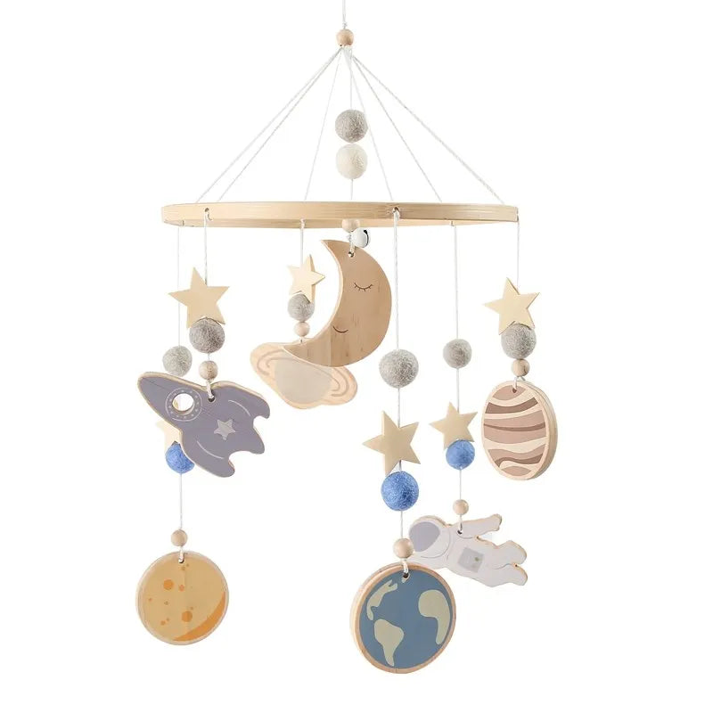Wooden Baby Crib Mobile