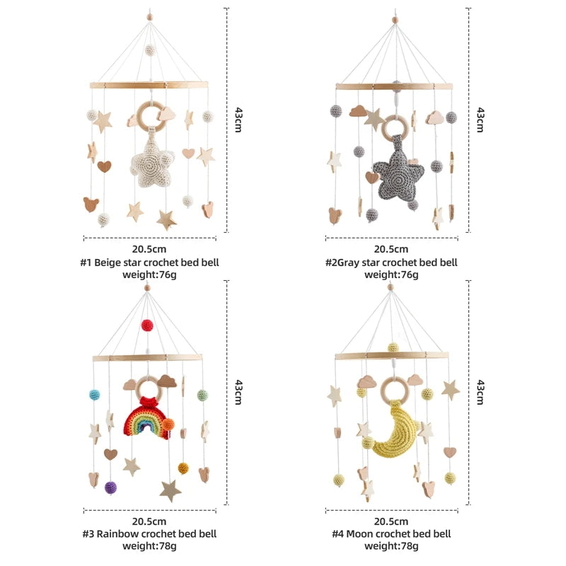 Wooden Baby Crib Mobile