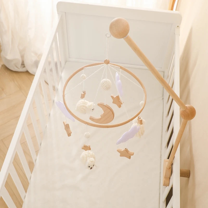 Wooden Baby Crib Mobile