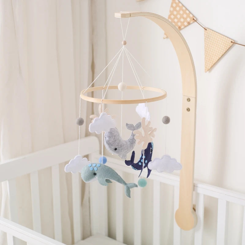 Wooden Baby Crib Mobile