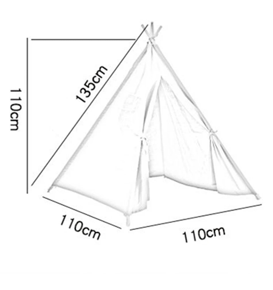 Kids Teepee Tent with LED Lights