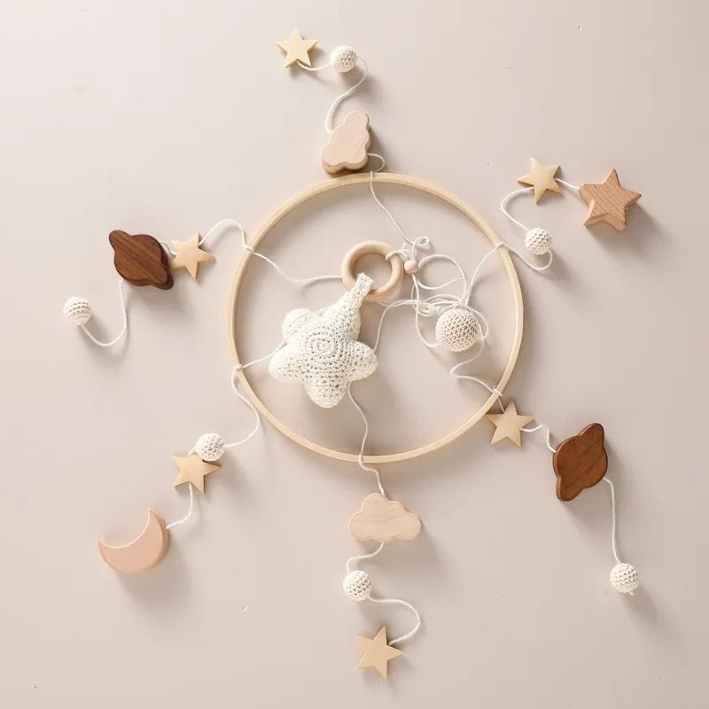 Wooden Baby Crib Mobile