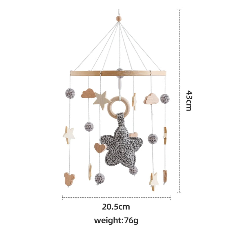 Wooden Baby Crib Mobile