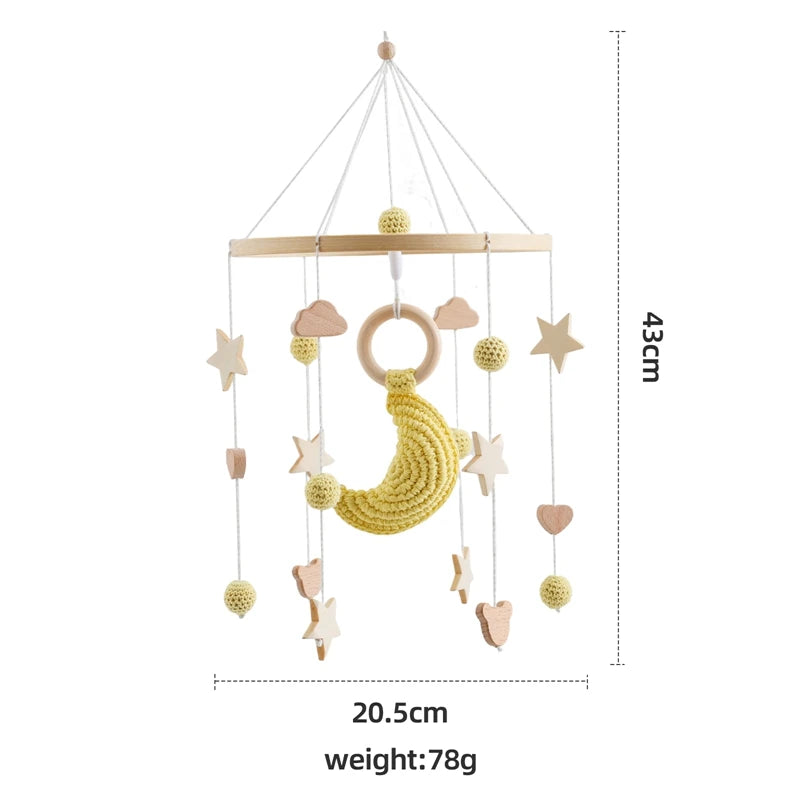 Wooden Baby Crib Mobile