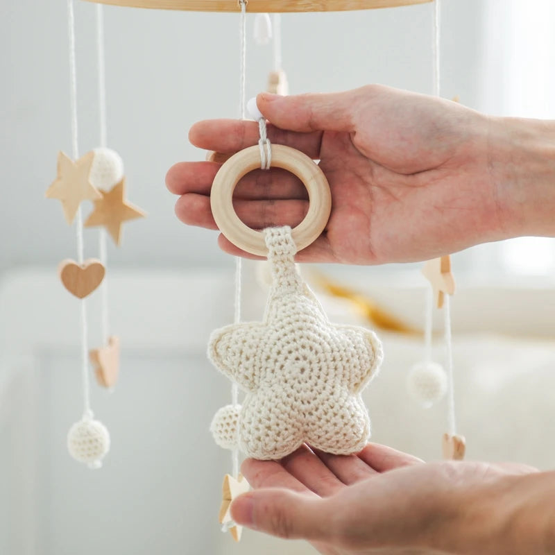 Wooden Baby Crib Mobile