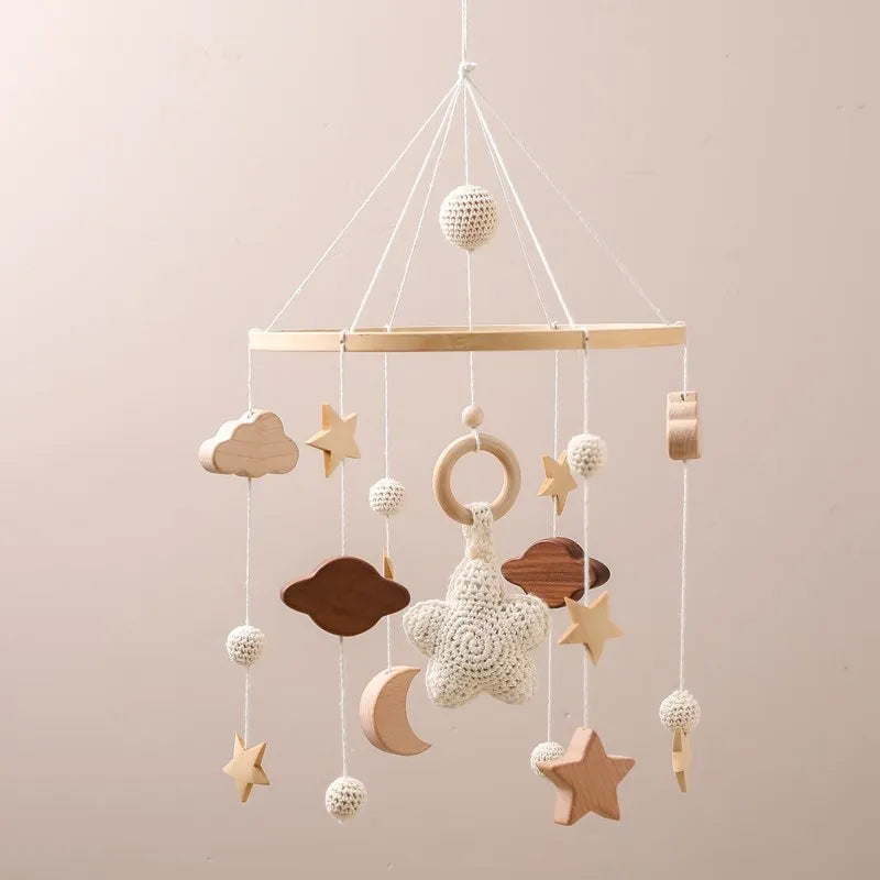 Wooden Baby Crib Mobile