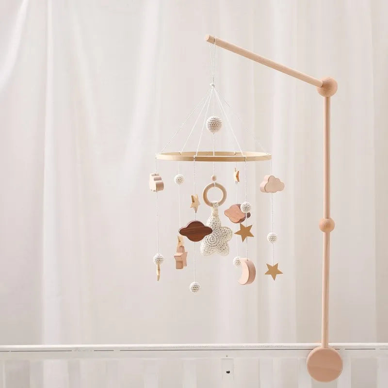 Wooden Baby Crib Mobile