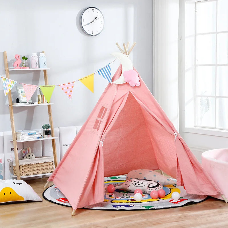 Kids Teepee Tent with LED Lights
