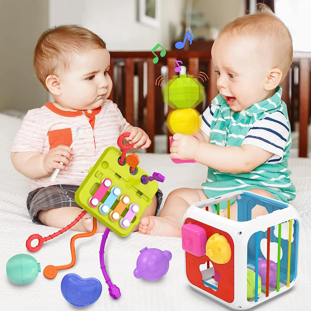 Montessori Baby Toy: Colorful Shape Sorting Game