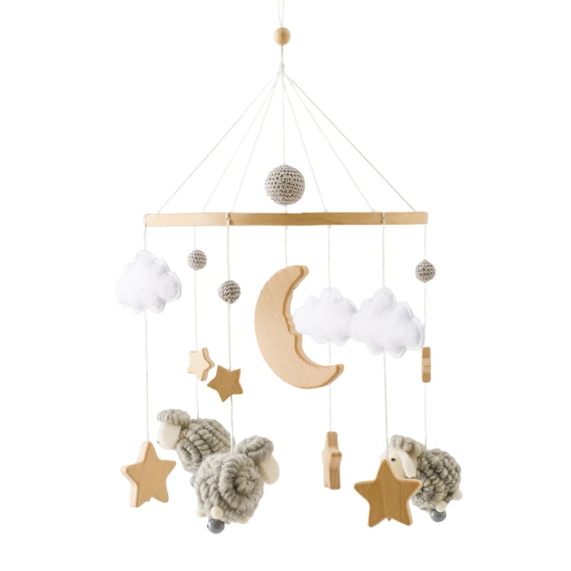 Wooden Baby Crib Mobile