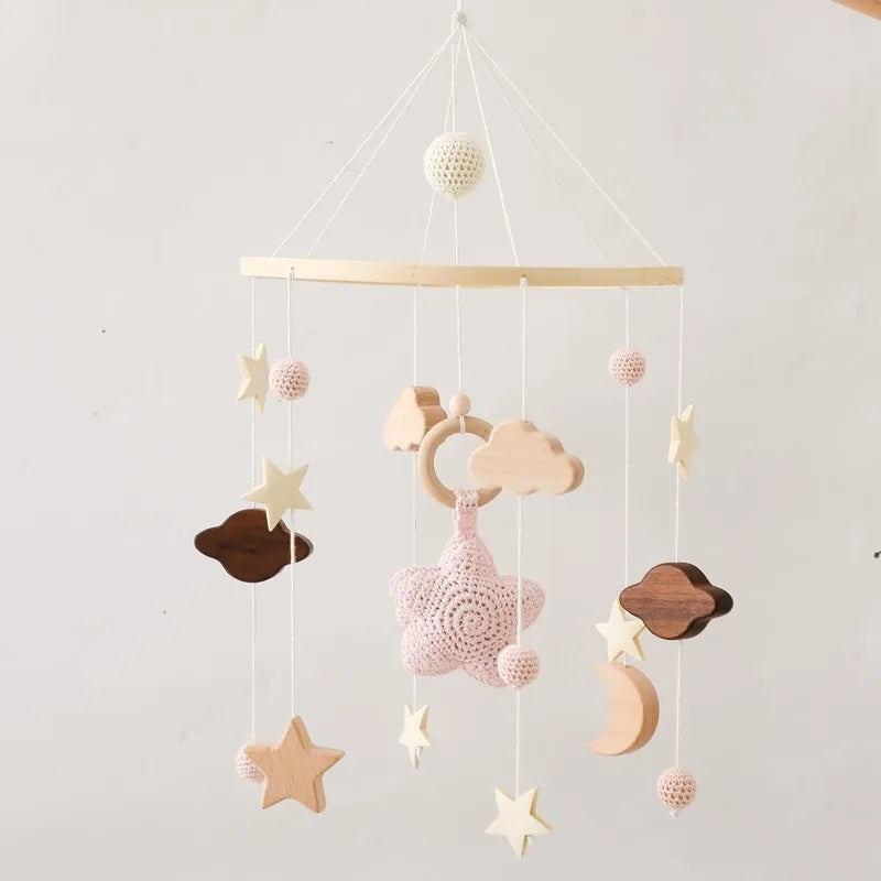 Wooden Baby Crib Mobile