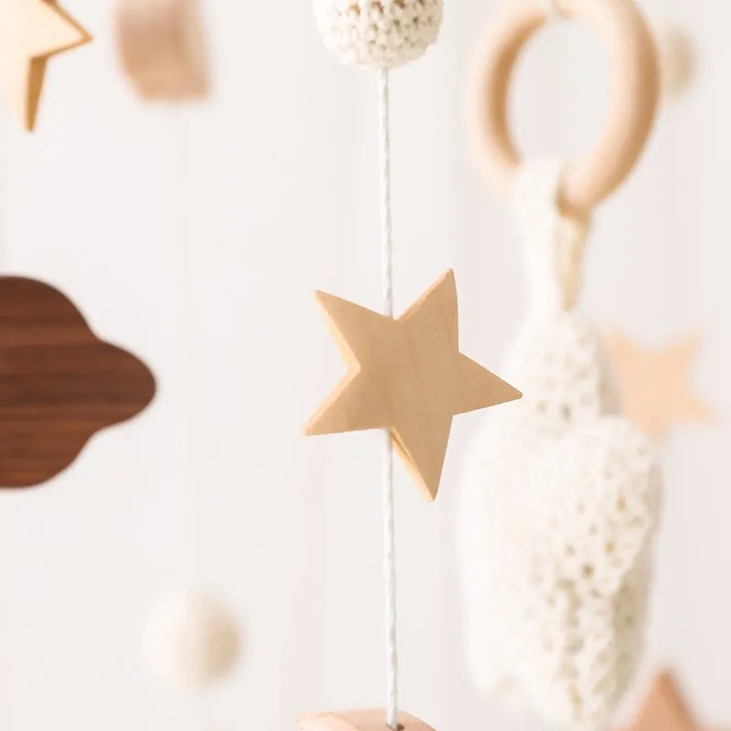 Wooden Baby Crib Mobile