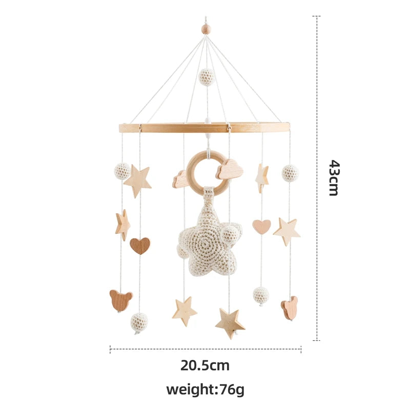 Wooden Baby Crib Mobile
