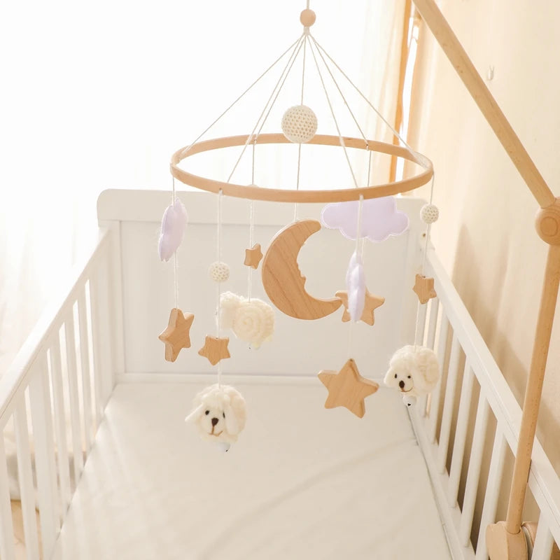 Wooden Baby Crib Mobile