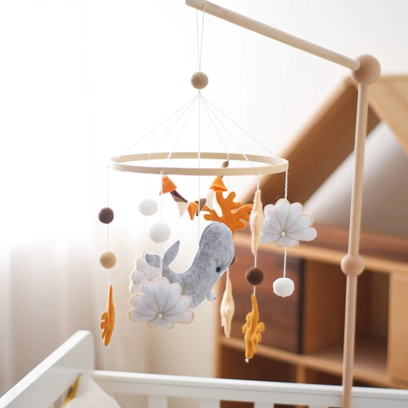 Wooden Baby Crib Mobile