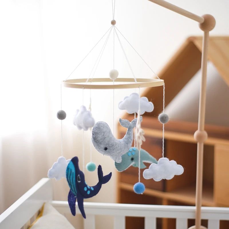 Wooden Baby Crib Mobile
