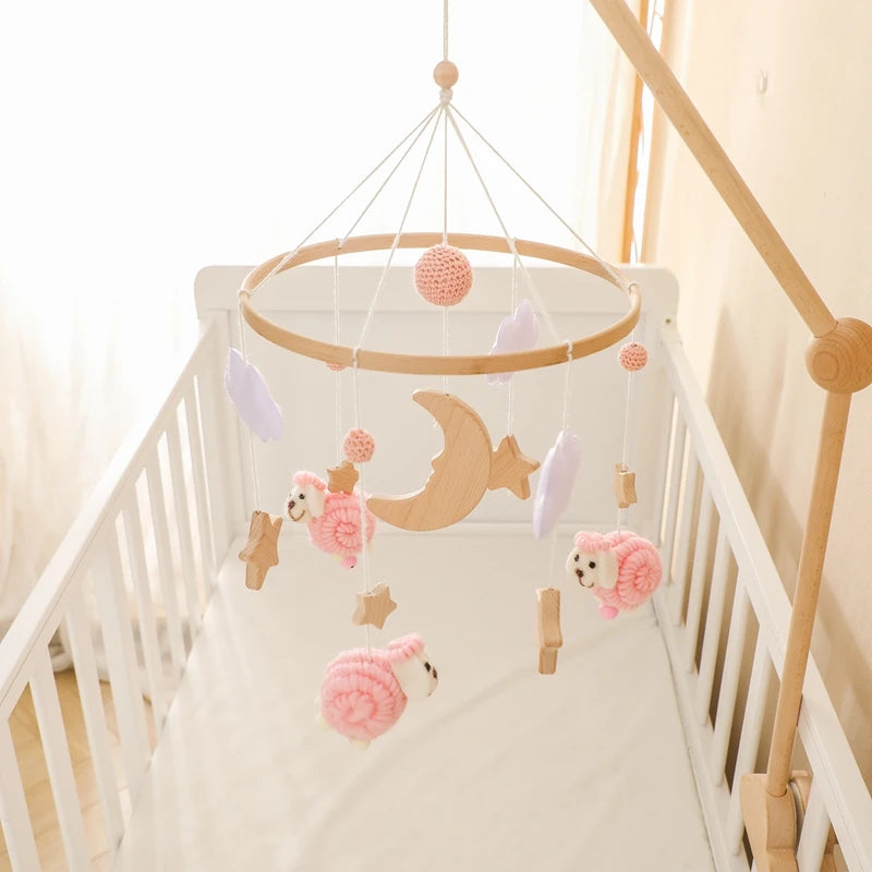 Wooden Baby Crib Mobile