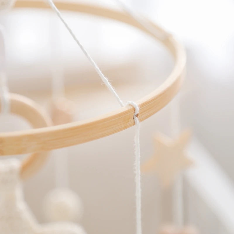 Wooden Baby Crib Mobile