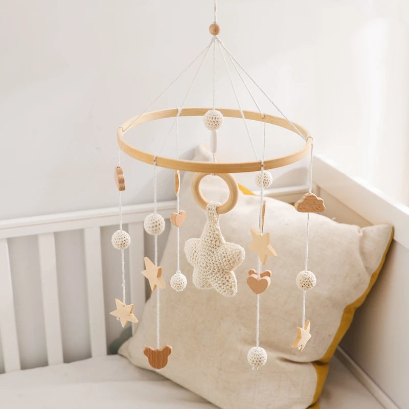 Wooden Baby Crib Mobile