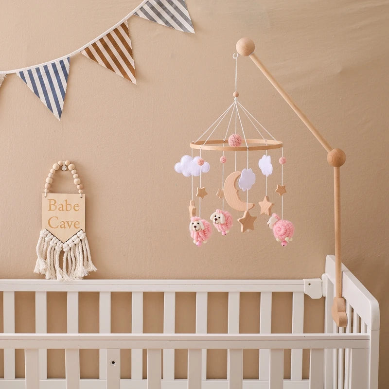 Wooden Baby Crib Mobile