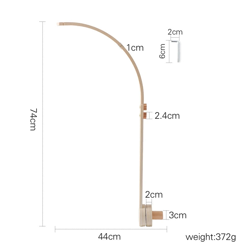 Wooden Baby Crib Mobile