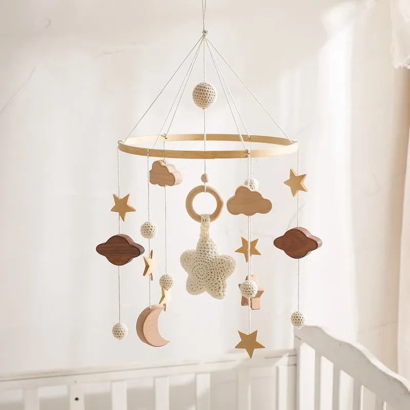 Wooden Baby Crib Mobile