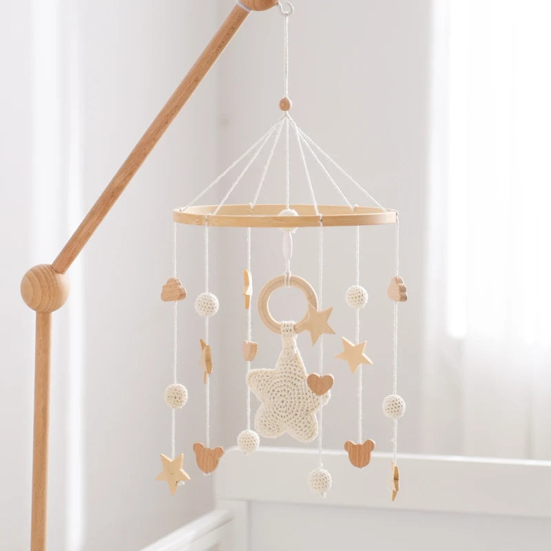 Wooden Baby Crib Mobile