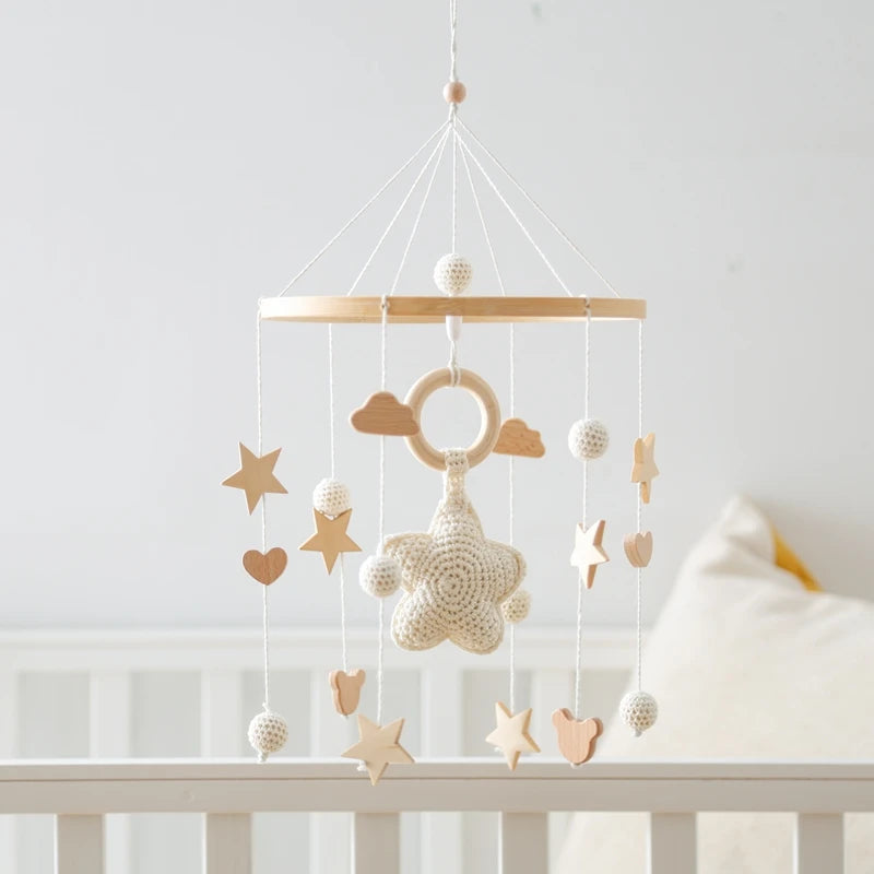 Wooden Baby Crib Mobile