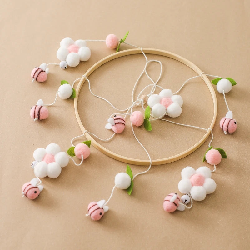 Wooden Baby Crib Mobile