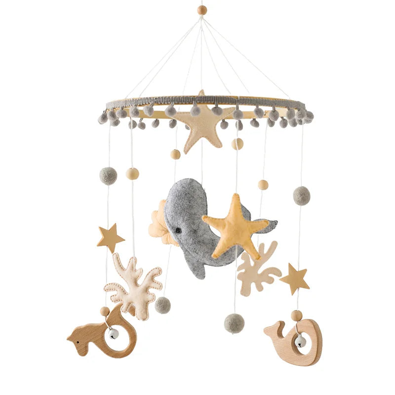 Wooden Baby Crib Mobile