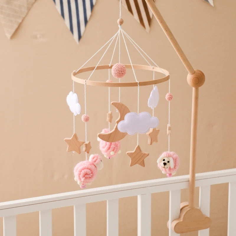Wooden Baby Crib Mobile