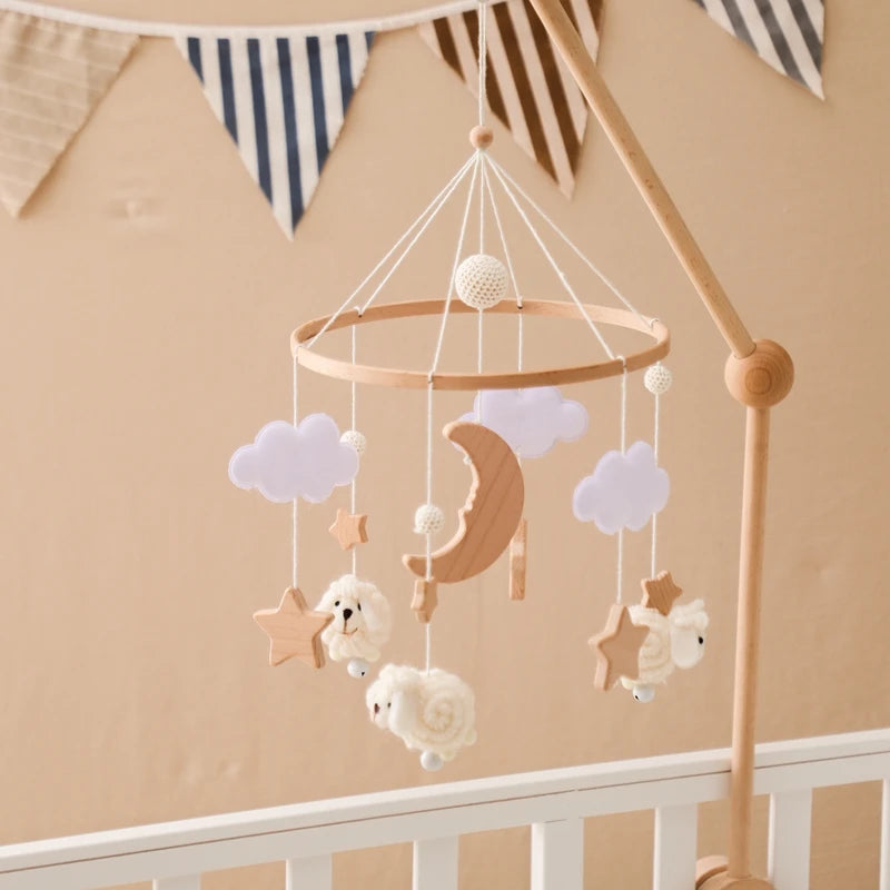 Wooden Baby Crib Mobile