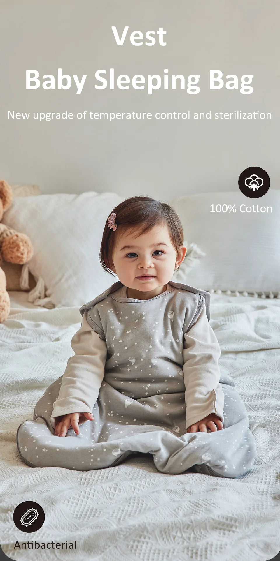 Saco de dormir para bebé de 0 a 24 meses