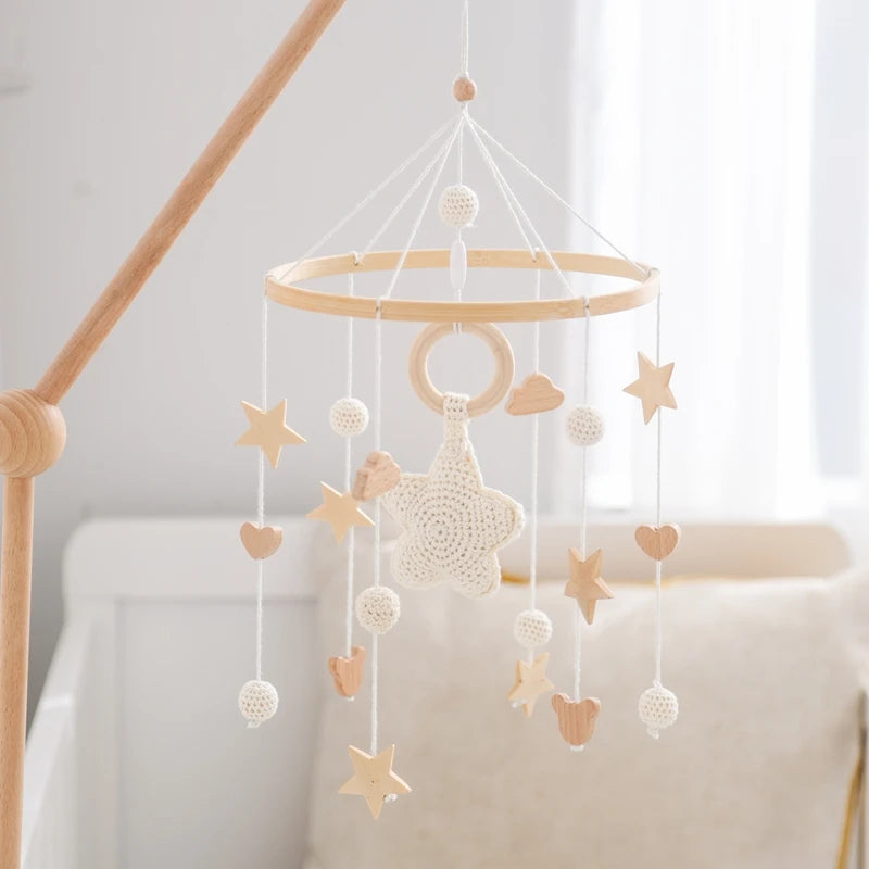 Wooden Baby Crib Mobile