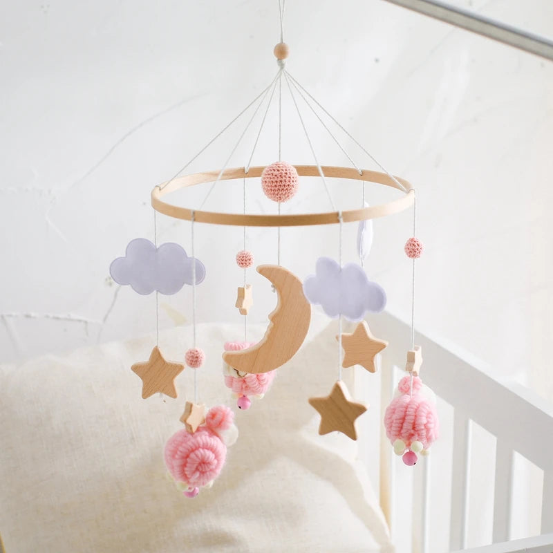 Wooden Baby Crib Mobile