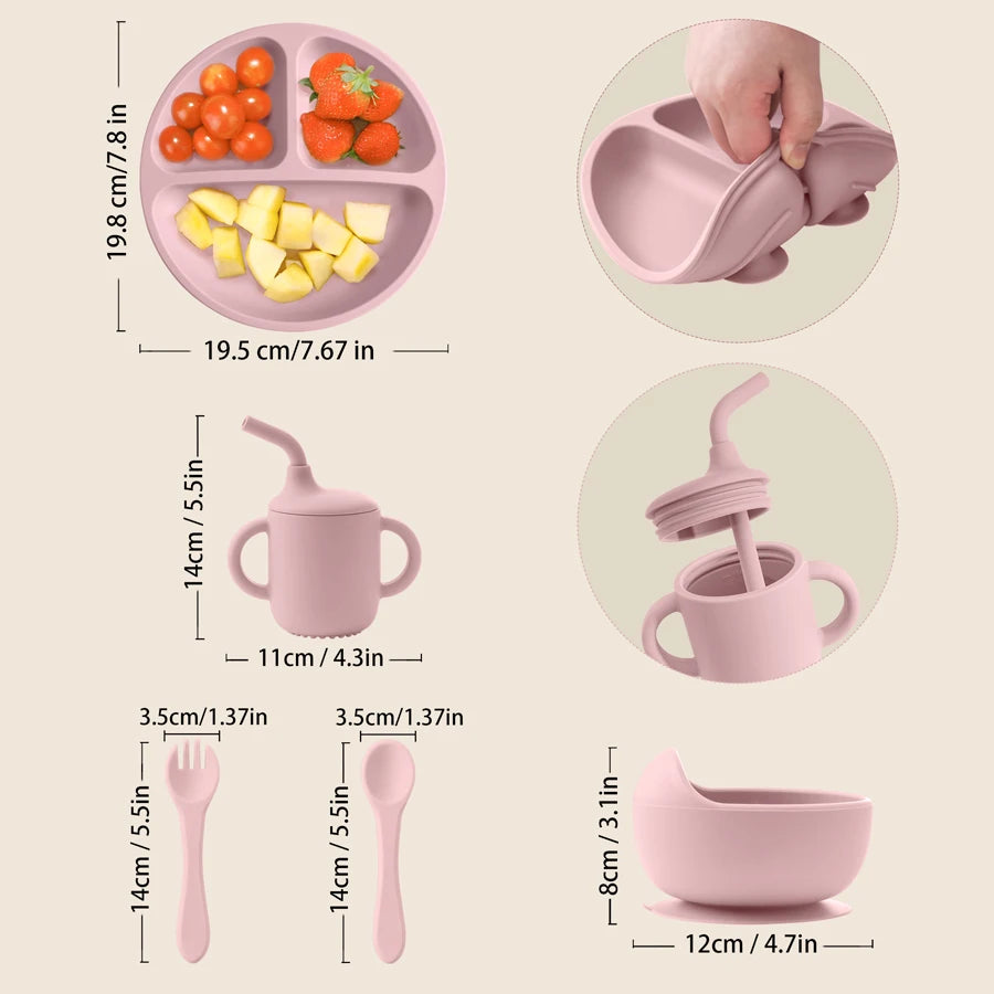 BPA-Free Silicone Baby Feeding Set