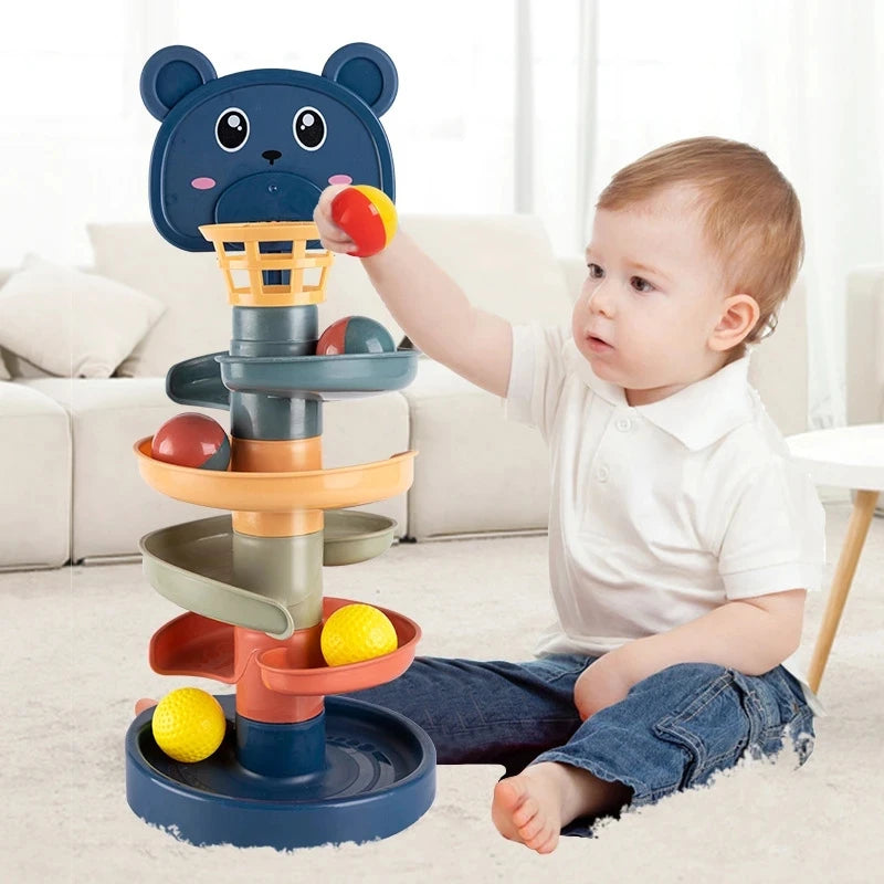 Torre de bolas rodantes Montessori 