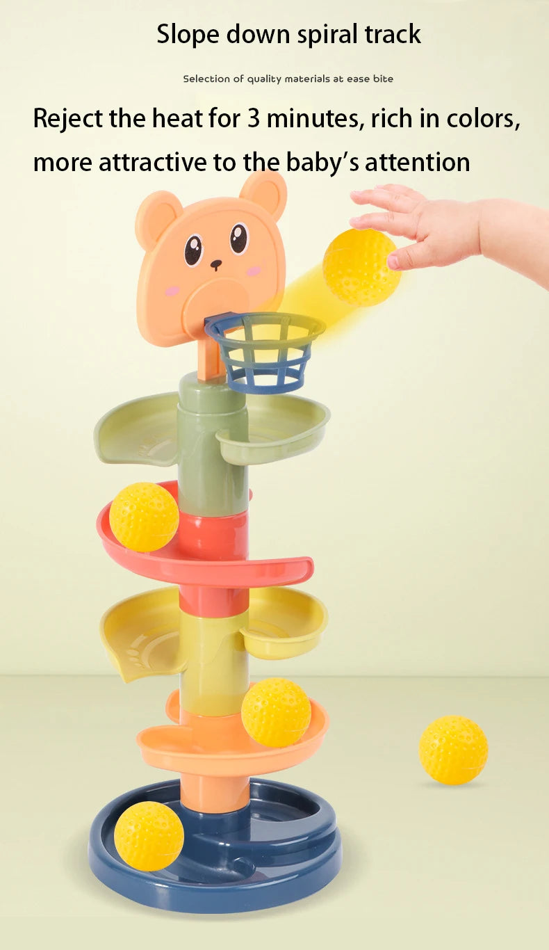 Torre de bolas rodantes Montessori 